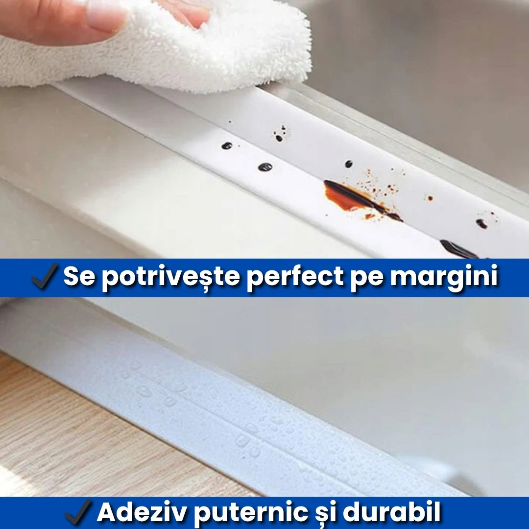 Set de 2 Benzi Etanșare Colțuri 3.8cm x 3.2M – Protecție Împotriva Infiltrațiilor