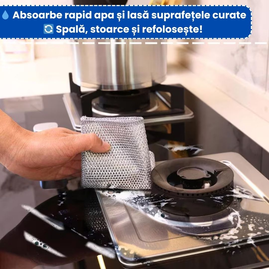 Set de 20 Lavete din Fibră Abrazivă– Puternice, Durabile, Reutilizabile, Fără Zgârieturi