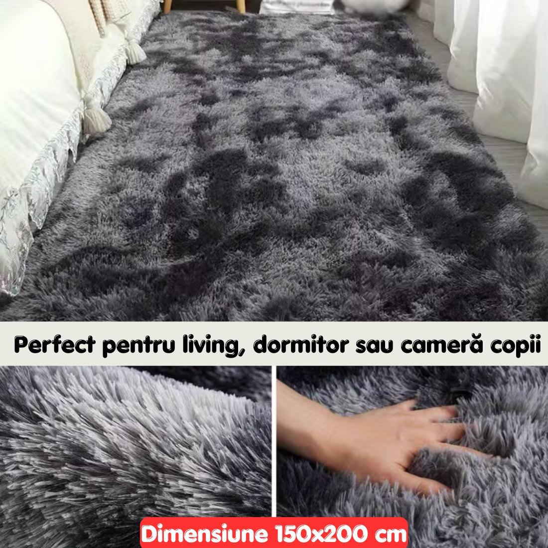 Covor Pufos Premium 150x200 cm – Confort Absolut pentru Casa Ta