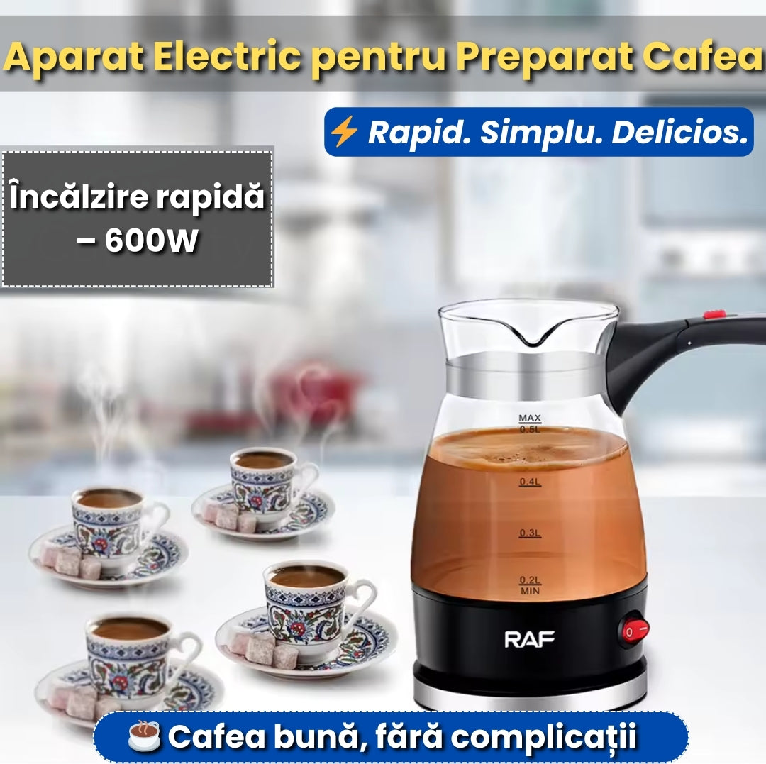 Cafetieră Electrică 600W, 500 ml – Ibric Electric pentru Cafea și Ceai