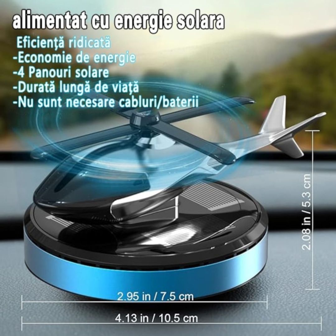Odorizant auto tip Elicopter incarcare solara - Difuzor de arome cu ulei esential