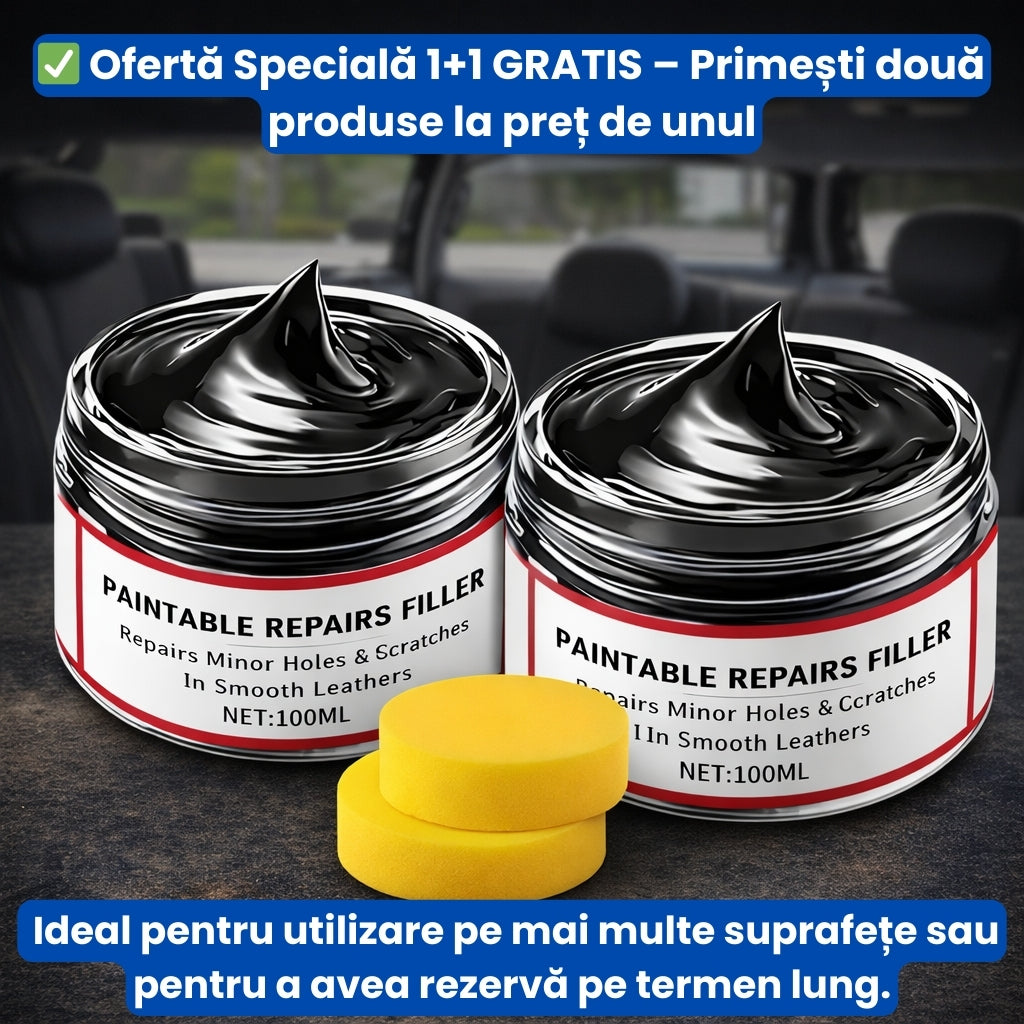 Set de 2 Paste Reparare Piele Auto pentru Interior Mașină – Refacere Rapidă