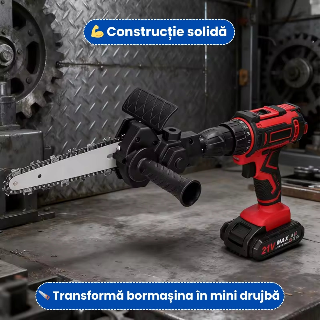 Adaptor Mini Drujbă pentru Bormașină – Tăiere Rapidă și Precizie Maximă