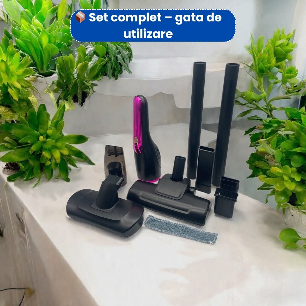 Aspirator Fără Fir 3 în 1 – 2000 mAh, Accesorii Multiple Incluse