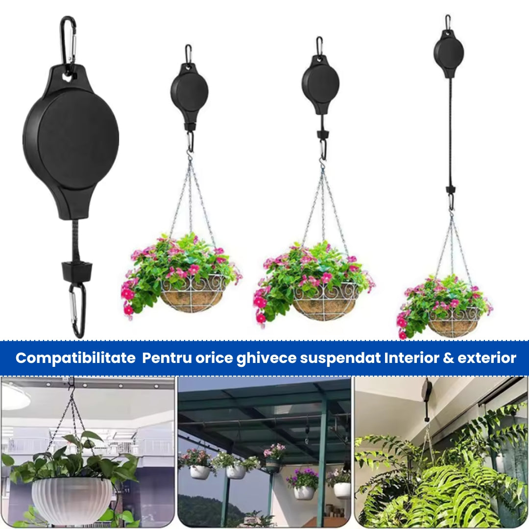 Set 4 Scripeti Reglabili pentru Plante –Ajustare Rapidă până la 90cm, 15KG Capacitate