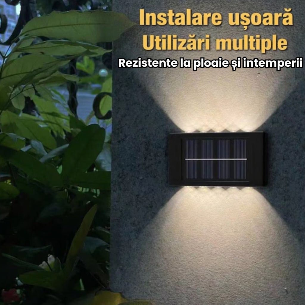 Set 6 Lămpi Solare de Perete – Iluminare Decorativă Exterior
