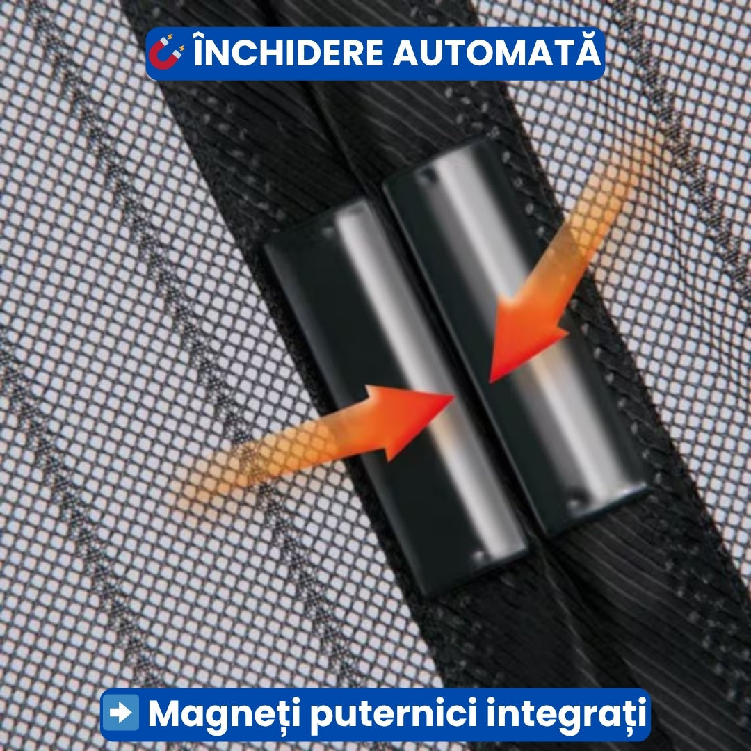 Set de 2 Perdele Magnetice Anti-Insecte 100x210 cm – Protecție Maximă pentru Uși