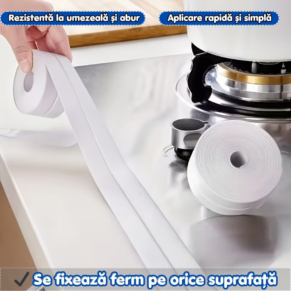 Set de 2 Benzi Etanșare Colțuri 3.8cm x 3.2M – Protecție Împotriva Infiltrațiilor