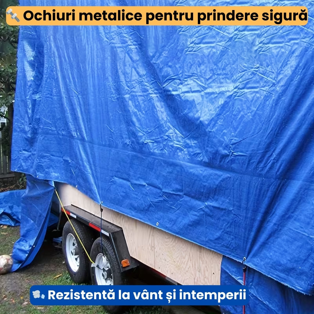 Set de 2 Prelate Impermeabile 4×5 m pentru Exterior – Protecție împotriva Ploii, Vântului și Soarelui