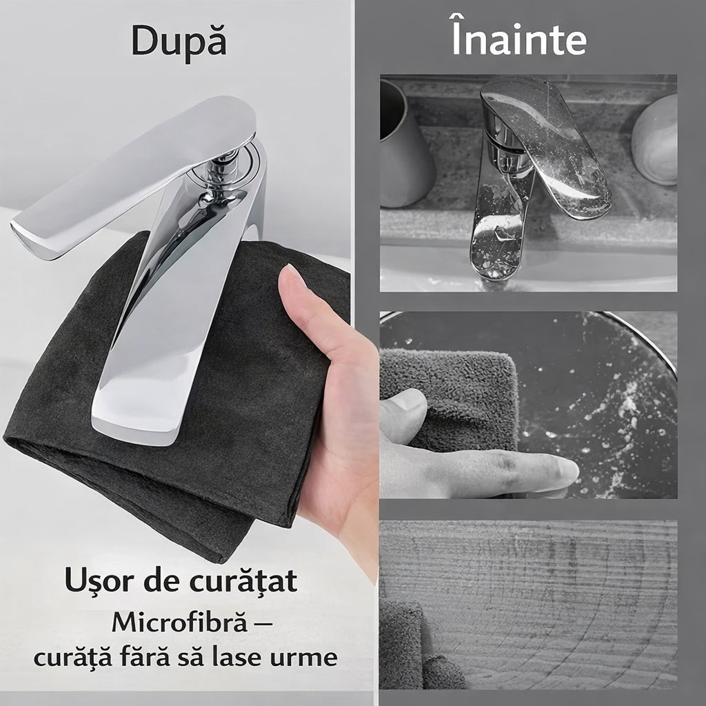 Set 15 Lavete Magice Microfibră 30x30 CM   – Curățare Eficientă, Reutilizabile, Fără Urme