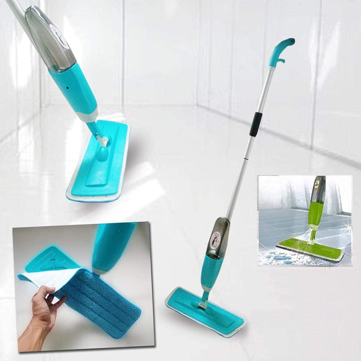 Mop cu rotatie 360 grade si sistem de pulverizare rapida a solutiilor