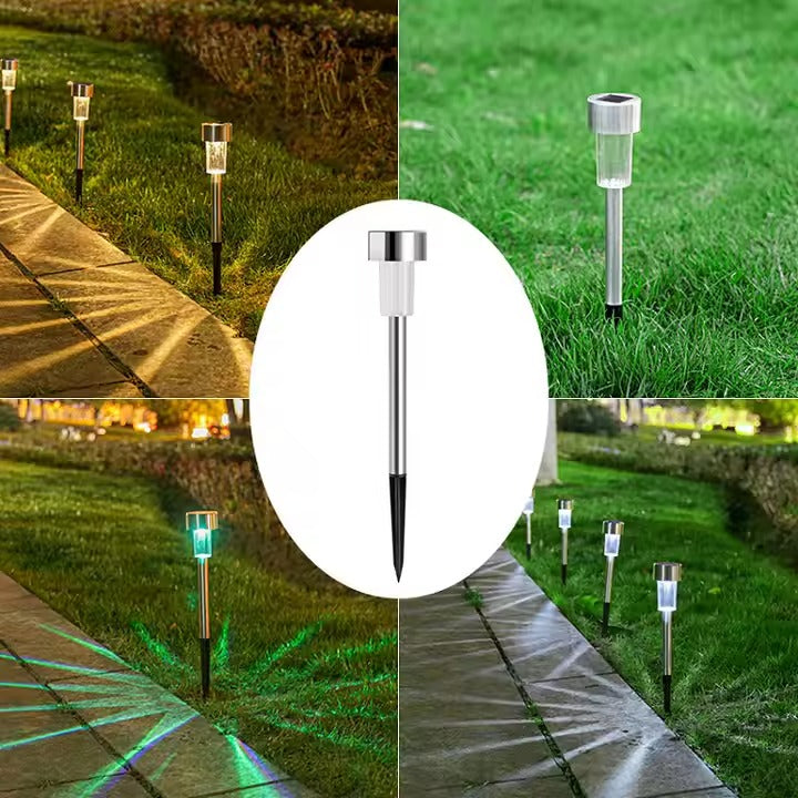 Set de 12 lumini led solare pentru gradina